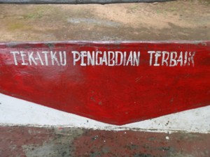 Maruf, Sang Perawat Tugu Perbatasan RI-PNG