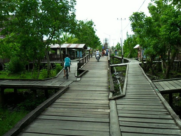 Agats Kota Unik di  Atas Papan