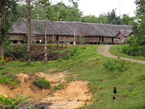 Mengenal Bentuk Rumah Betang Ensaid Panjang