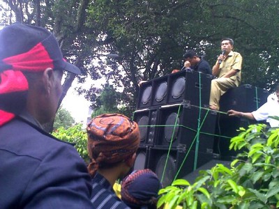 Bupati Subang Demo di Kejati Jabar
