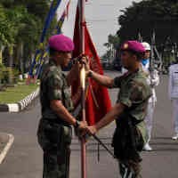 Serah Terima Jabatan Danyontaifib-1 Marinir