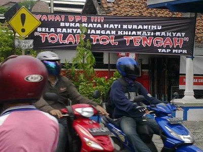 Penolakan Tol Tengah Menguat