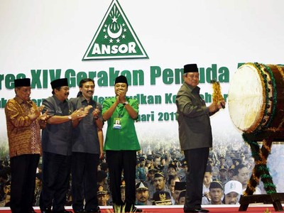 SBY Buka Kongres XIV GP Ansor