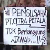 Gaji dan Pesangon Tak Dibayar, Buruh PT Citra Petala Berunjuk Rasa