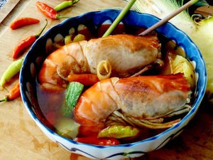 Resep Udang: Udang Galah Asam Pedas