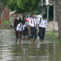 Banjir di Gresik Merendam Empat Dusun