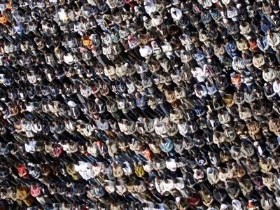 Massa Anti Mubarak Salat Jumat