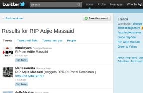 Kepergian Adjie Massaid Membuat Para Tweeps Berduka