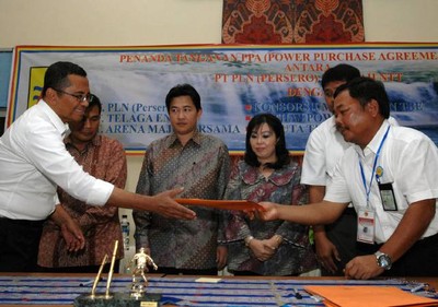 PLN-Pengembang PLTMH Tandatangani PPA