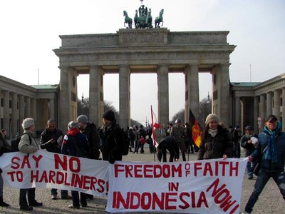 WNI di Jerman Aksi Dukung Kebebasan Beragama