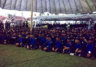 306 Santri Tasikmalaya Ikuti Pelatihan Bela Negara
