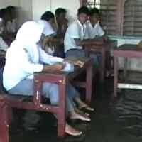Try Out Siswa Lamongan Dikepung Banjir