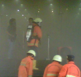 Gedung Wisma Antara Terbakar 