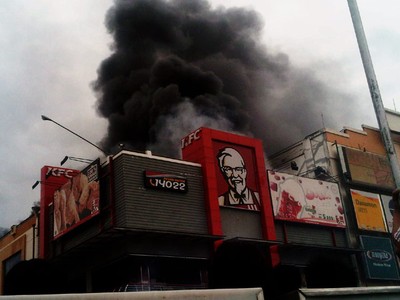 KFC di Samarinda Terbakar
