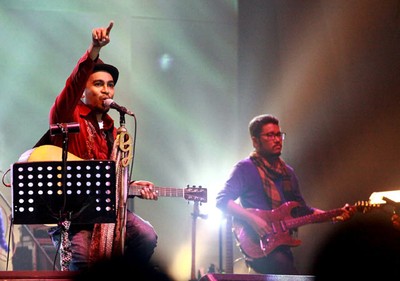 Aksi Glenn Fredly di Java Jazz