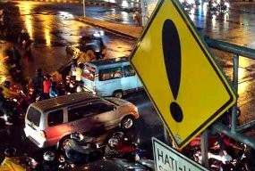 Lalin di Persimpangan Gadog Arah Puncak kembali Normal