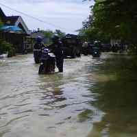 Kali Lamong Meluap, Beberapa Kawasan Masih Banjir