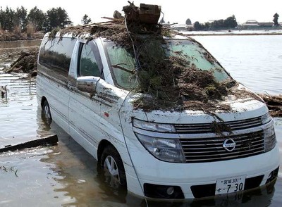 Mobil Korban Tsunami Jepang
