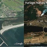 Foto Satelit Google Ungkap Dahsyatnya Tsunami Jepang