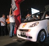Rally Malam dengan Mercedes-Benz
