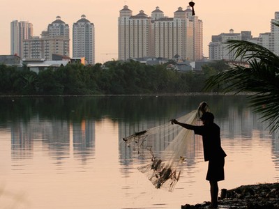 Senja Merona di Langit Kemayoran