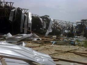 Belasan Rumah dan 3 Gudang di Kalianget Dihajar Puting Beliung