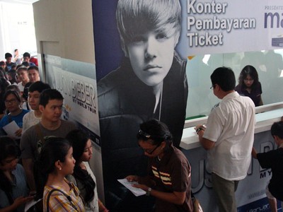 Pembayaran Tiket Konser Justin Bieber