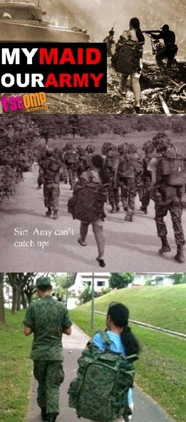 LOL! Foto PRT Bawakan Ransel Tentara Jadi Olok-olokan di Singapura