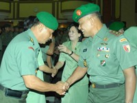 183 Perwira Kodam V/Brawijaya Naik Pangkat