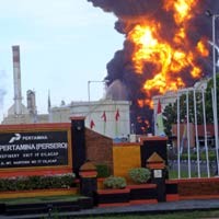  Kobaran Api di Kilang Pertamina Cilacap Akhirnya Padam