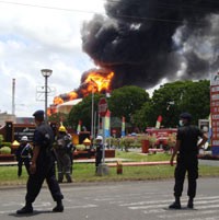   Gara-gara Angin, Api Muncul Lagi di Tangki 31 T-7 Cilacap