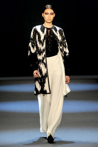 Naeem Khan, Fall/Winter 2011. New York Fashion Week 2011. [Photo by Frazer Harrison/Getty Images for IMG]
