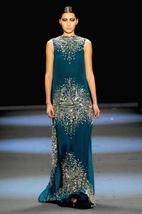 Naeem Khan, Fall/Winter 2011. New York Fashion Week 2011. [Photo by Frazer Harrison/Getty Images for IMG]