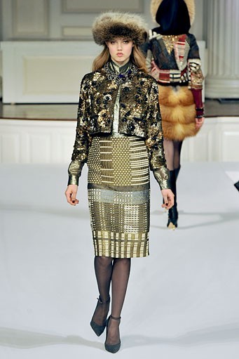 Oscar de la Renta, Fall/Winter 2011. New York Fashion Week 2011. [Photo by Slaven Vlasic/Getty Images]
