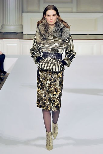 Oscar de la Renta, Fall/Winter 2011. New York Fashion Week 2011. [Photo by Slaven Vlasic/Getty Images]