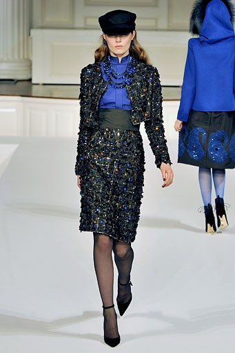 Oscar de la Renta, Fall/Winter 2011. New York Fashion Week 2011. [Photo by Slaven Vlasic/Getty Images]