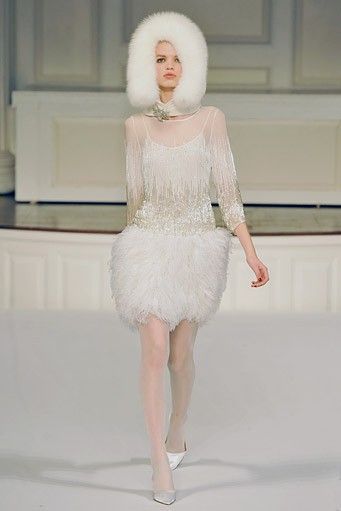 Oscar de la Renta, Fall/Winter 2011. New York Fashion Week 2011. [Photo by Slaven Vlasic/Getty Images]