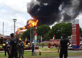 3 Tim Puslabfor Polri Lakukan Olah TKP di Kilang Pertamina Cilacap