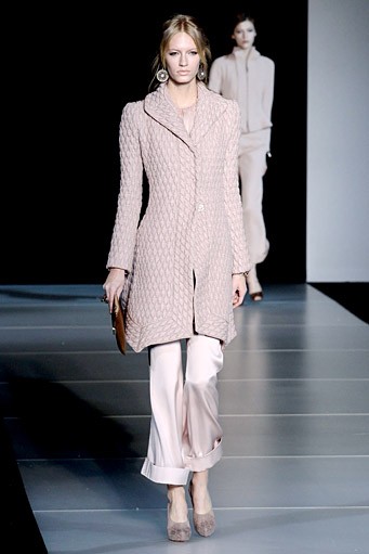 Giorgio Armani, Fall/Winter 2011. Milan Fashion Week 2011. [Photo by Vittorio Zunino Celotto/Getty Images]
