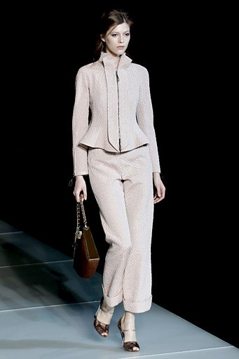 Giorgio Armani, Fall/Winter 2011. Milan Fashion Week 2011. [Photo by Vittorio Zunino Celotto/Getty Images]