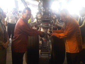 Airbus A330-200 Terbaru Garuda Mendarat di Soekarno-Hatta