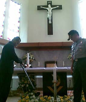 Pengamanan Gereja di Kediri Diperketat