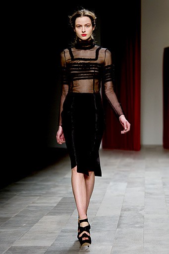 Emilio De La Morena, Fall/Winter 2011. New York Fashion Week 2011. [Photo by Ian Gavan/Getty Images]