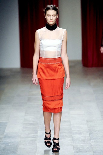 Emilio De La Morena, Fall/Winter 2011. New York Fashion Week 2011. [Photo by Ian Gavan/Getty Images]