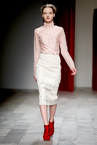 Emilio De La Morena, Fall/Winter 2011. New York Fashion Week 2011. [Photo by Ian Gavan/Getty Images]