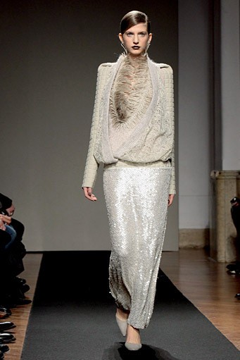 Gaetano Navarra, Fall/Winter 2011. New York Fashion Week 2011. [Photo by Elisabetta Villa/Getty Images]