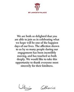 Pangeran William & Kate Ucapkan Terimakasih pada Rakyat Inggris 