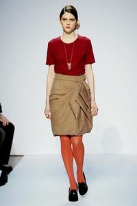 Mila Schon, Fall/Winter 2011. New York Fashion Week 2011. [Photo by Tullio M. Puglia/Getty Images]