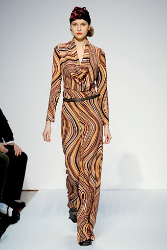 Mila Schon, Fall/Winter 2011. New York Fashion Week 2011. [Photo by Tullio M. Puglia/Getty Images]