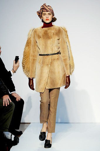 Mila Schon, Fall/Winter 2011. New York Fashion Week 2011. [Photo by Tullio M. Puglia/Getty Images]